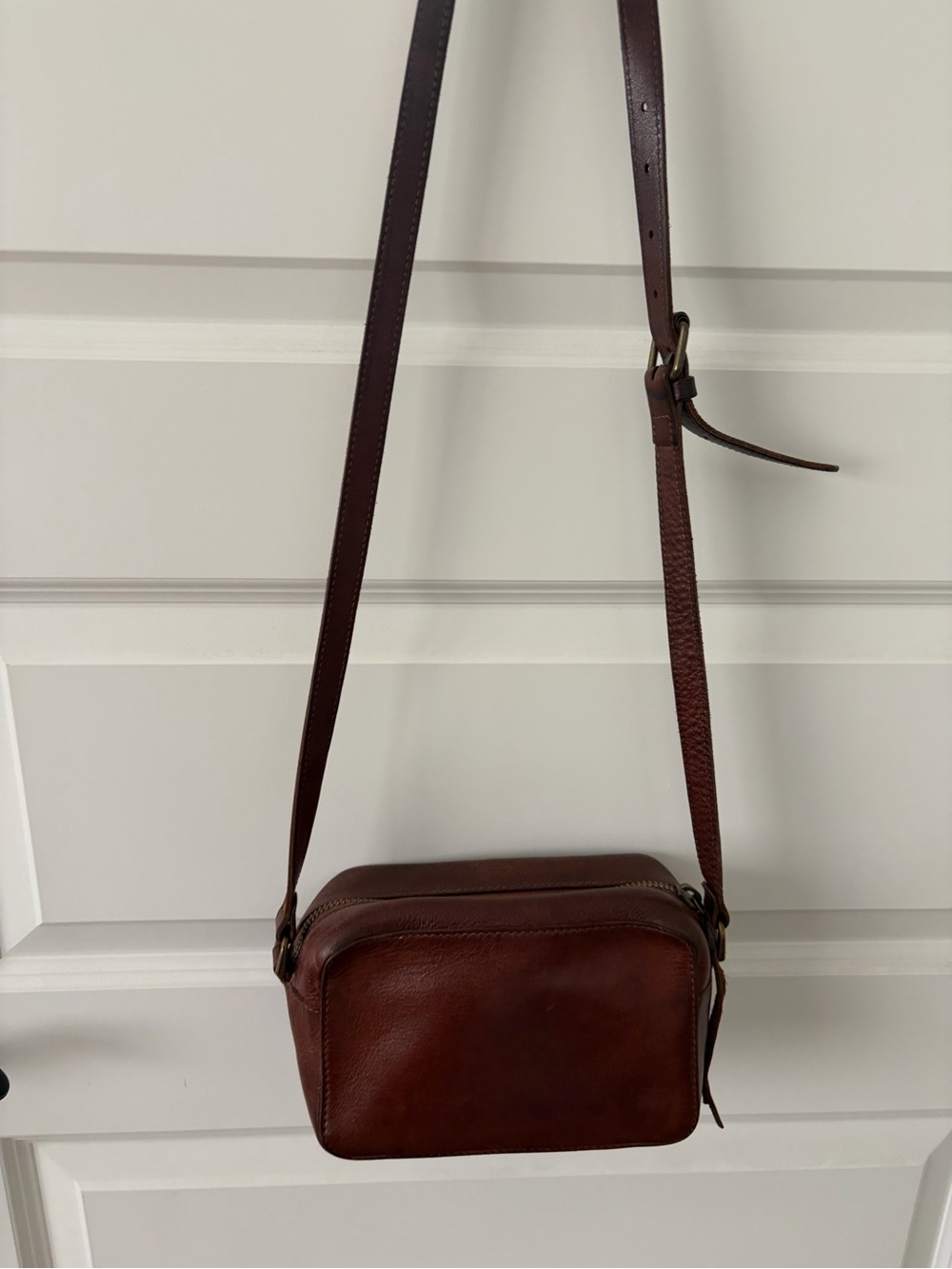 Madewell Brown Leather Crossbody Camera Bag - Picture 2 of 11